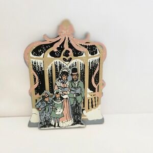 Vtg Shelia‎ House Limited Edition CAROLER GAZEEBO Dickens Village Wooden 1990s